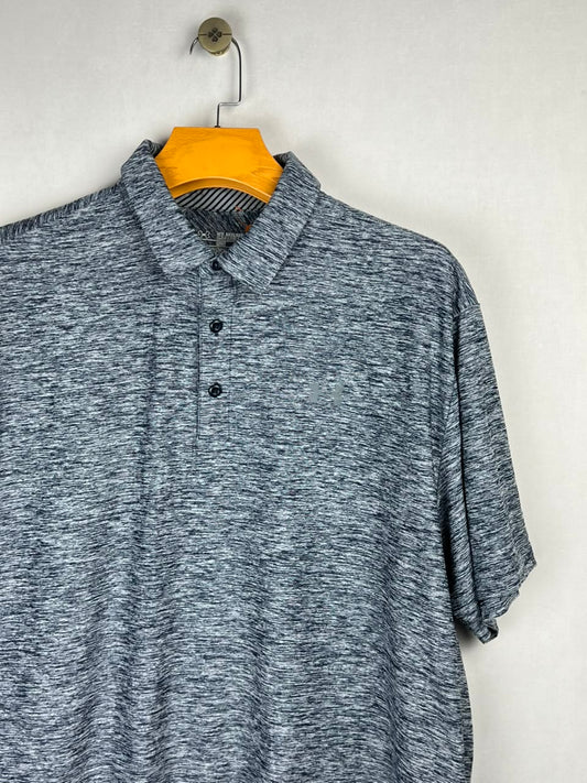 Under Armour Heather Grey Men's Polo Shirt