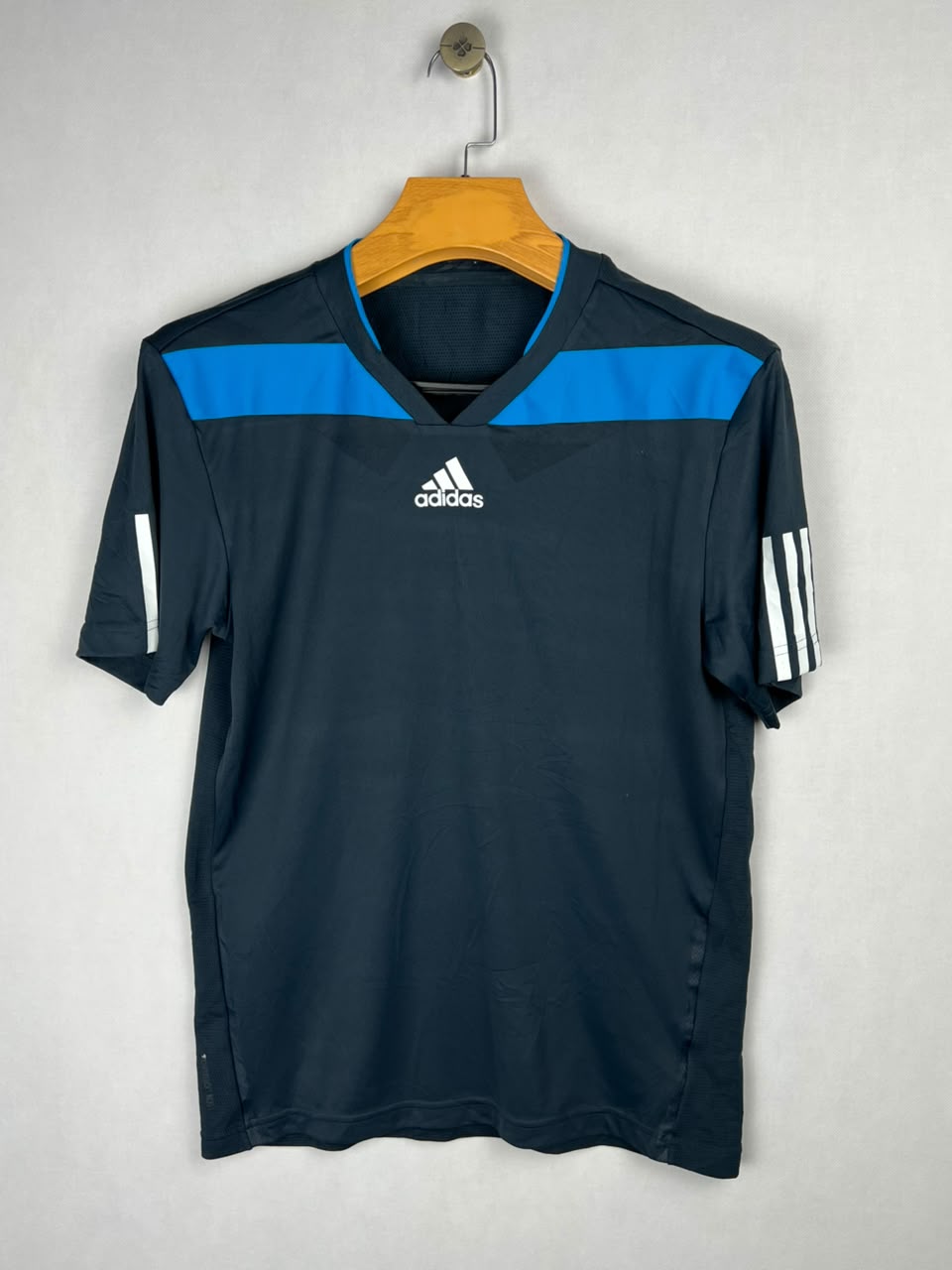Adidas V-Neck Training T-Shirt - Navy/Blue