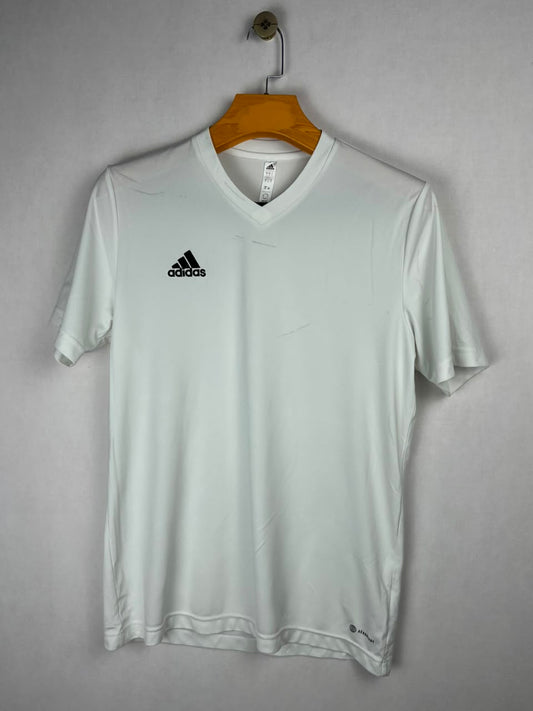 Adidas White Men's V-Neck T-Shirt
