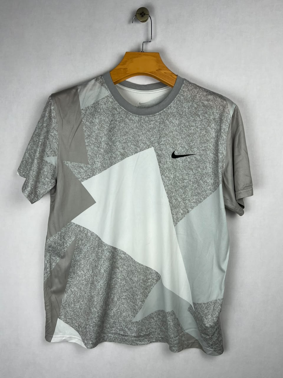 Nike Dri-Fit Abstract Print T-Shirt Grey