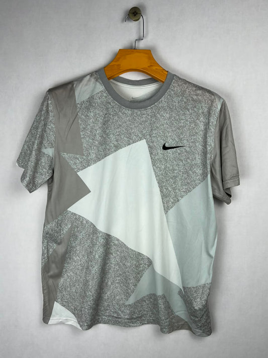 Nike Dri-Fit Abstract Print T-Shirt Grey