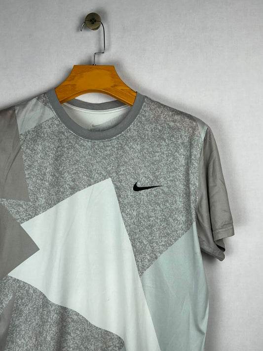Nike Dri-Fit Abstract Print T-Shirt Grey