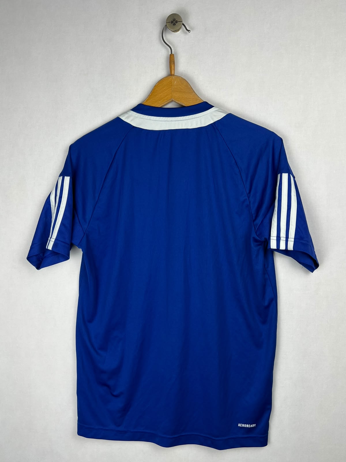 Adidas Aeroready 3-Stripes Training T-Shirt - Blue/White