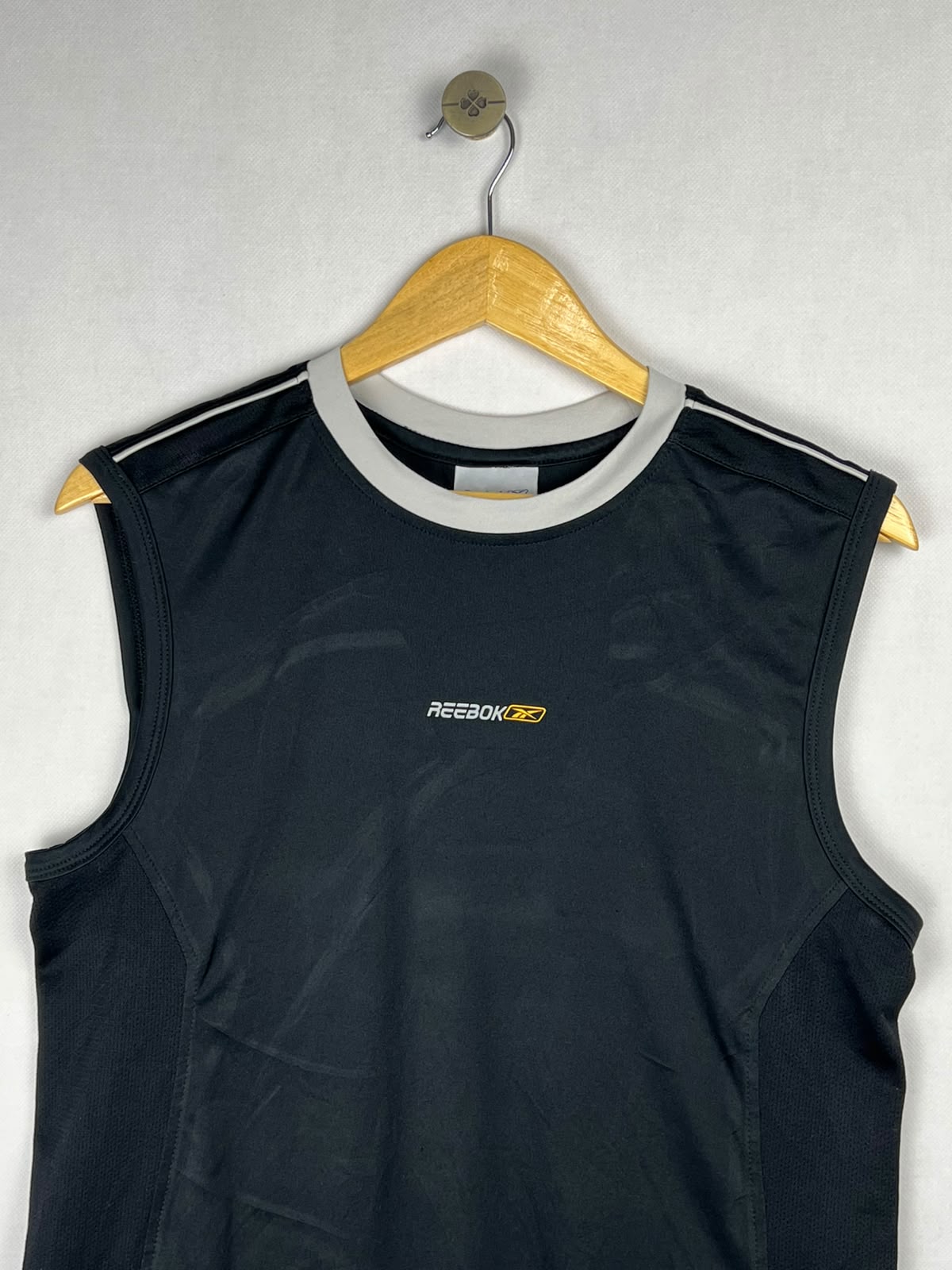 Reebok Athletic Sleeveless Tank Top - Black/Yellow