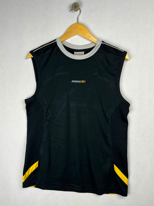 Reebok Athletic Sleeveless Tank Top - Black/Yellow