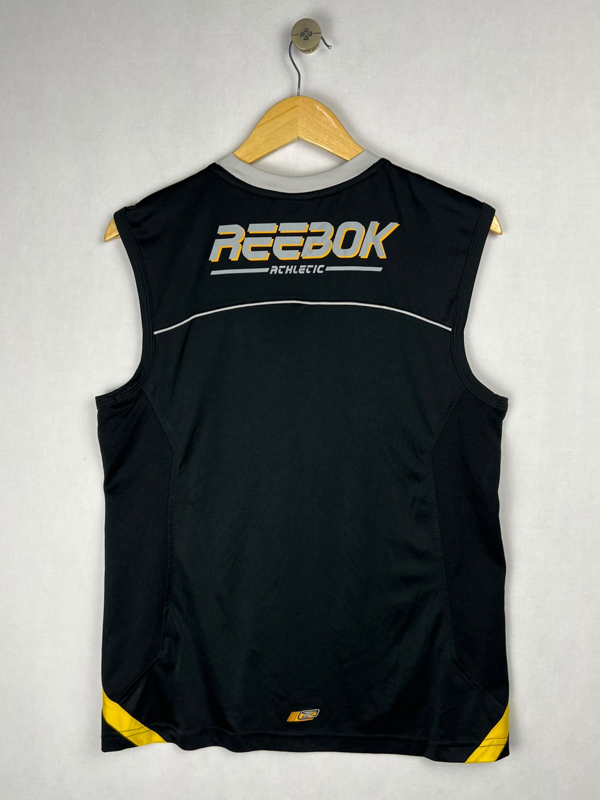 Reebok Athletic Sleeveless Tank Top - Black/Yellow