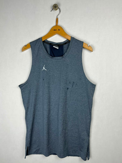Jordan Dri-Fit Sleeveless Tank Top - Grey/Navy