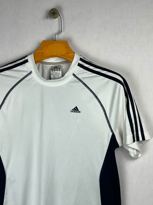 Adidas 3-Stripes Training T-Shirt - White/Navy