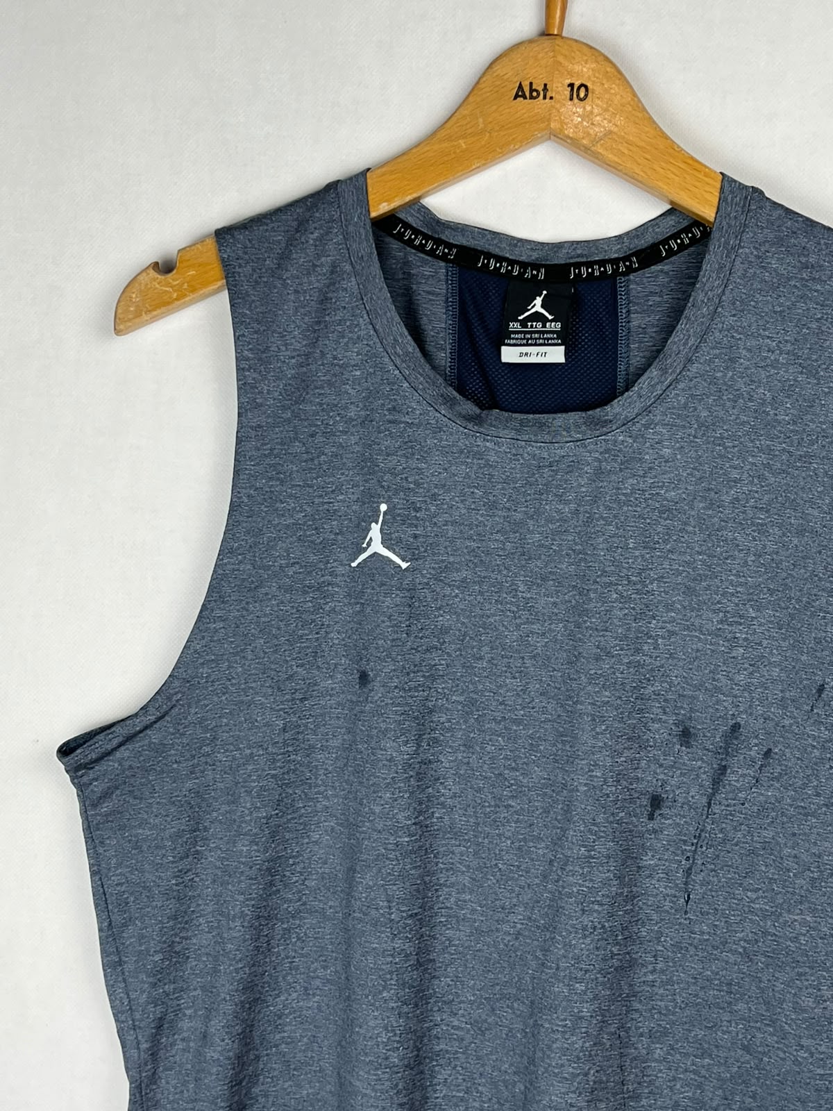 Jordan Dri-Fit Sleeveless Tank Top - Grey/Navy