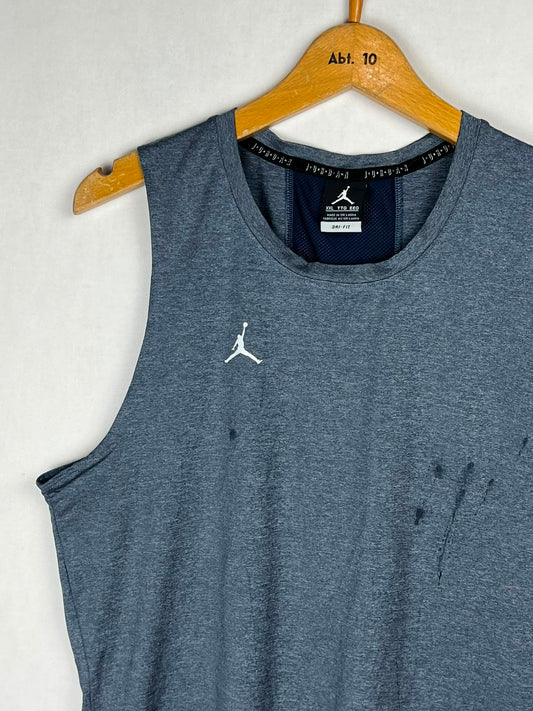 Jordan Dri-Fit Sleeveless Tank Top - Grey/Navy