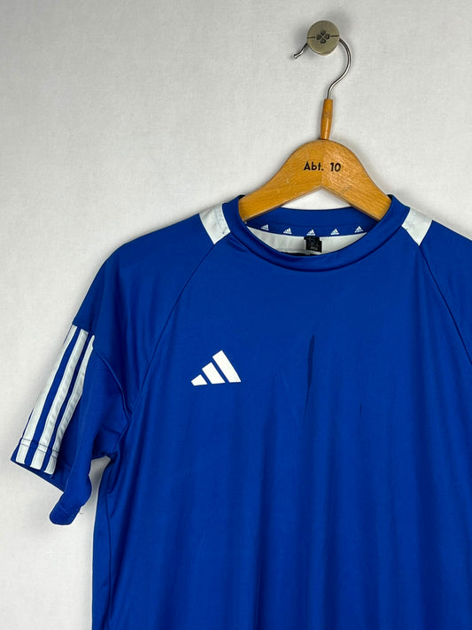 Adidas Aeroready 3-Stripes Training T-Shirt - Blue/White