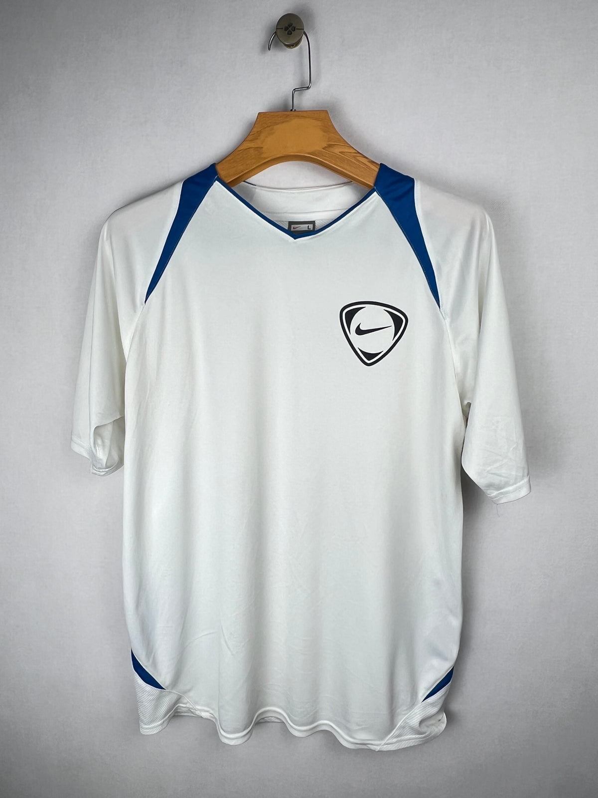 Nike V-Neck Training Jersey - White/Blue