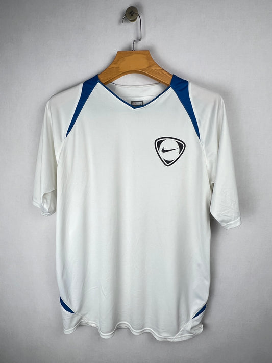 Nike V-Neck Training Jersey - White/Blue