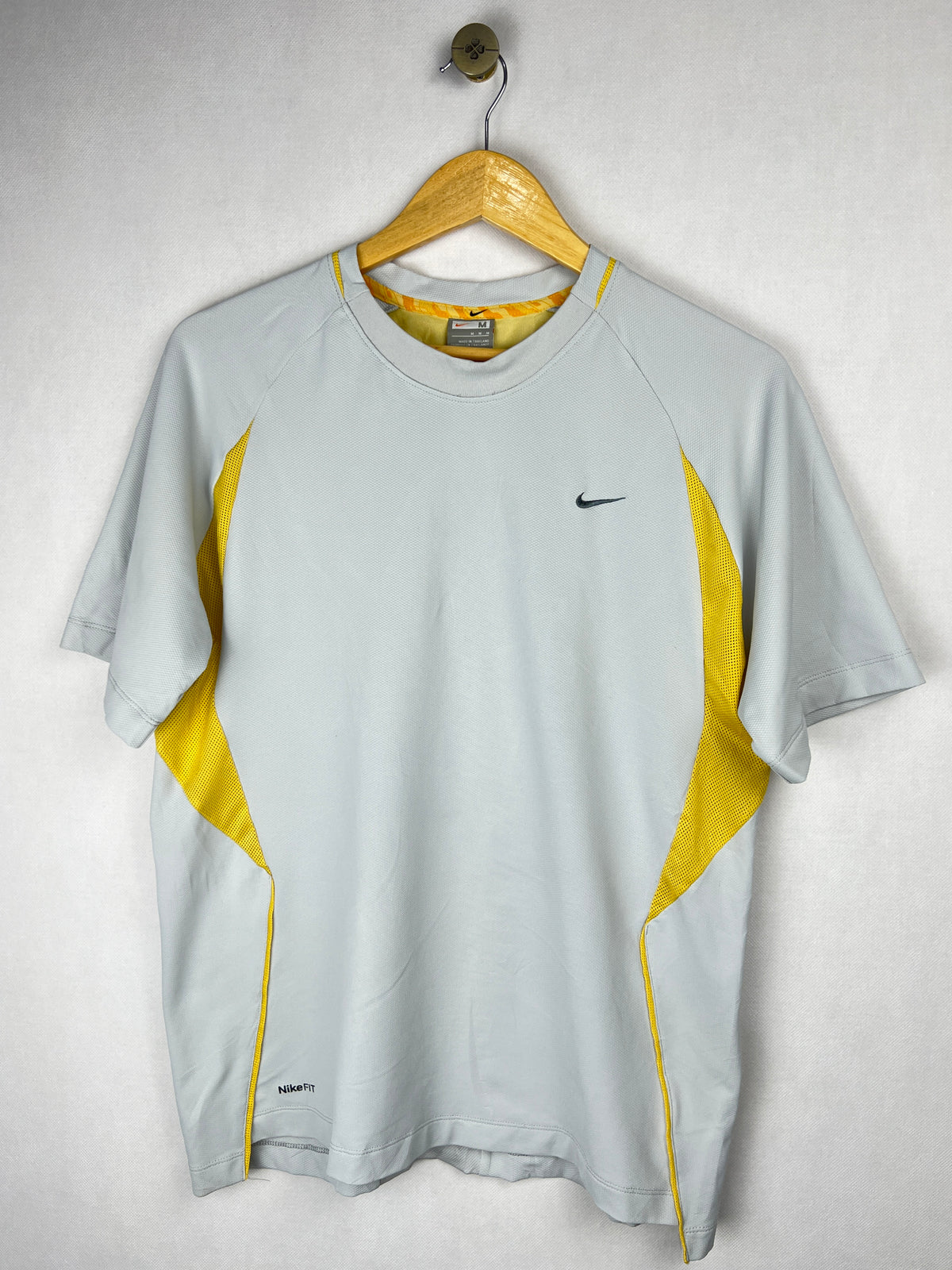 Nike Fit Dry Training T-Shirt - Grey/Yellow