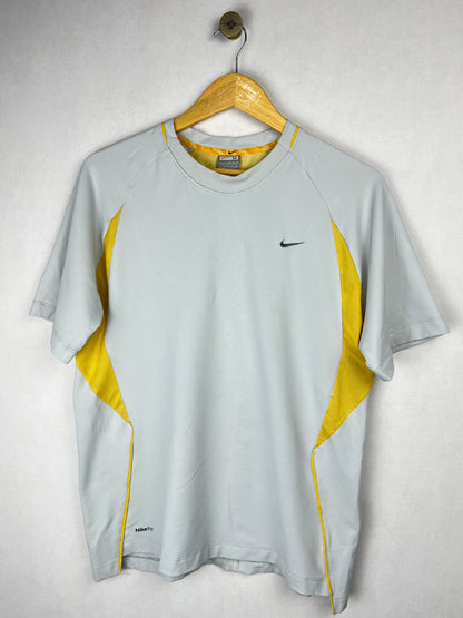 Nike Fit Dry Training T-Shirt - Grey/Yellow