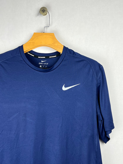 Nike Dri-Fit Running T-Shirt - Navy