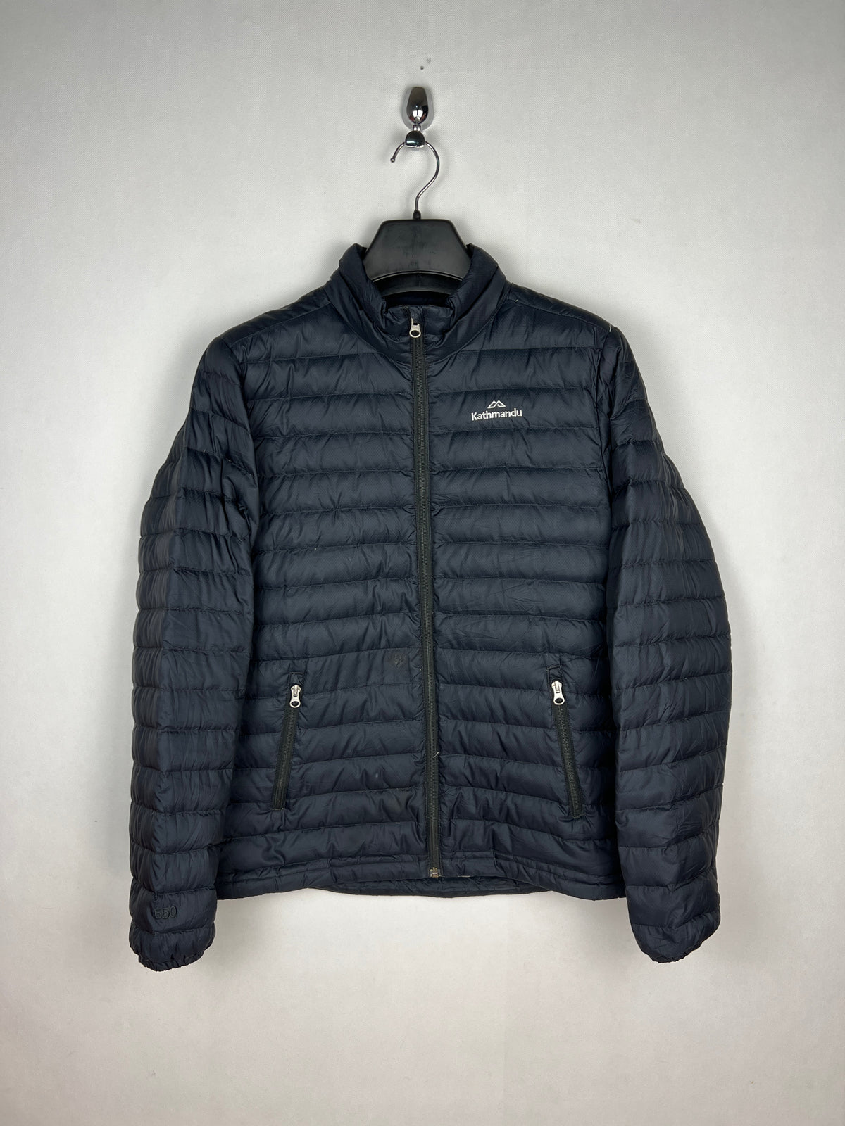Kathmandu 550 Fill Duck Down Puffer Jacket – Black & Grey