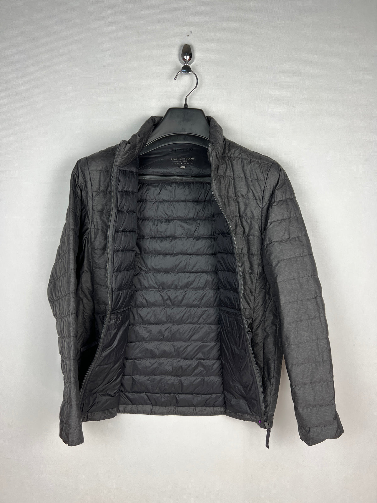Topten Real Light Goose Down Puffer Jacket – Charcoal Grey