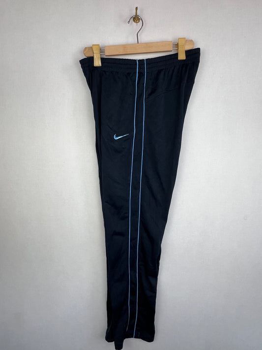 Nike Athletic Dept Men's Black Sky Blue Piped Track Pants