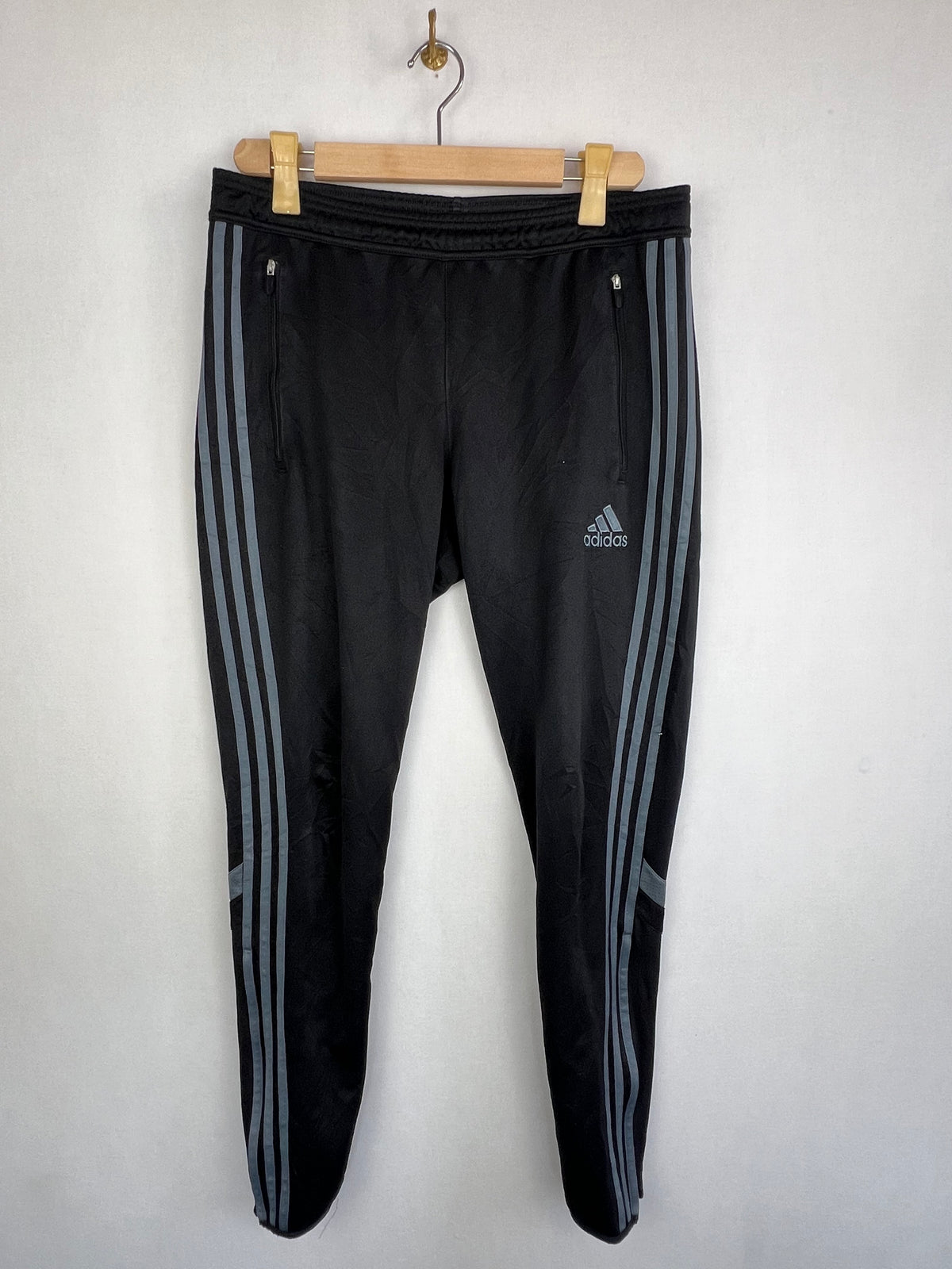 Adidas Tiro 15 Men's Black Grey 3-Stripes Training Track Pants