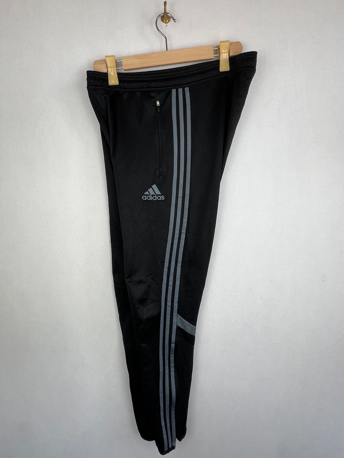 Adidas Tiro 15 Men's Black Grey 3-Stripes Training Track Pants