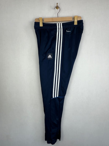 Adidas Aeroready Men's Navy White 3-Stripes Badge Training Track Pants