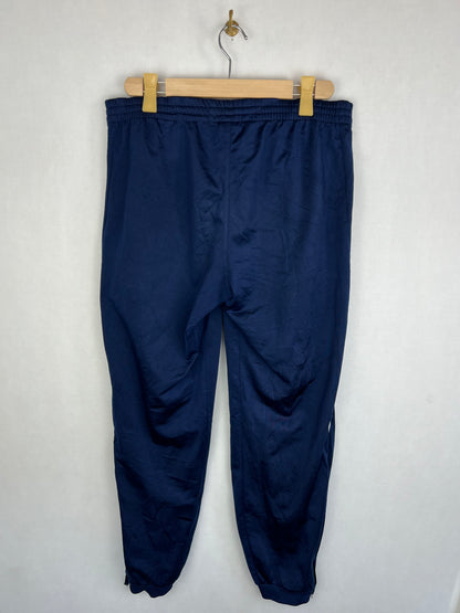 Adidas Sereno 14 Men's Navy Blue White Curved 3-Stripes Training Track Pants