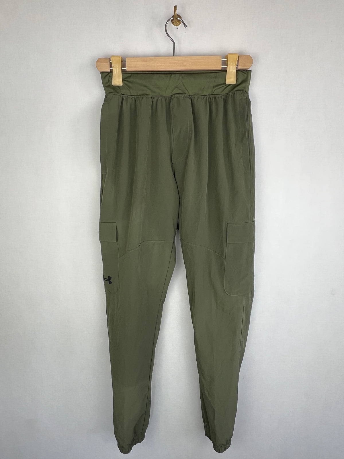 Under Armour Men's Olive Green Stretch Woven Cargo Jogger Pants