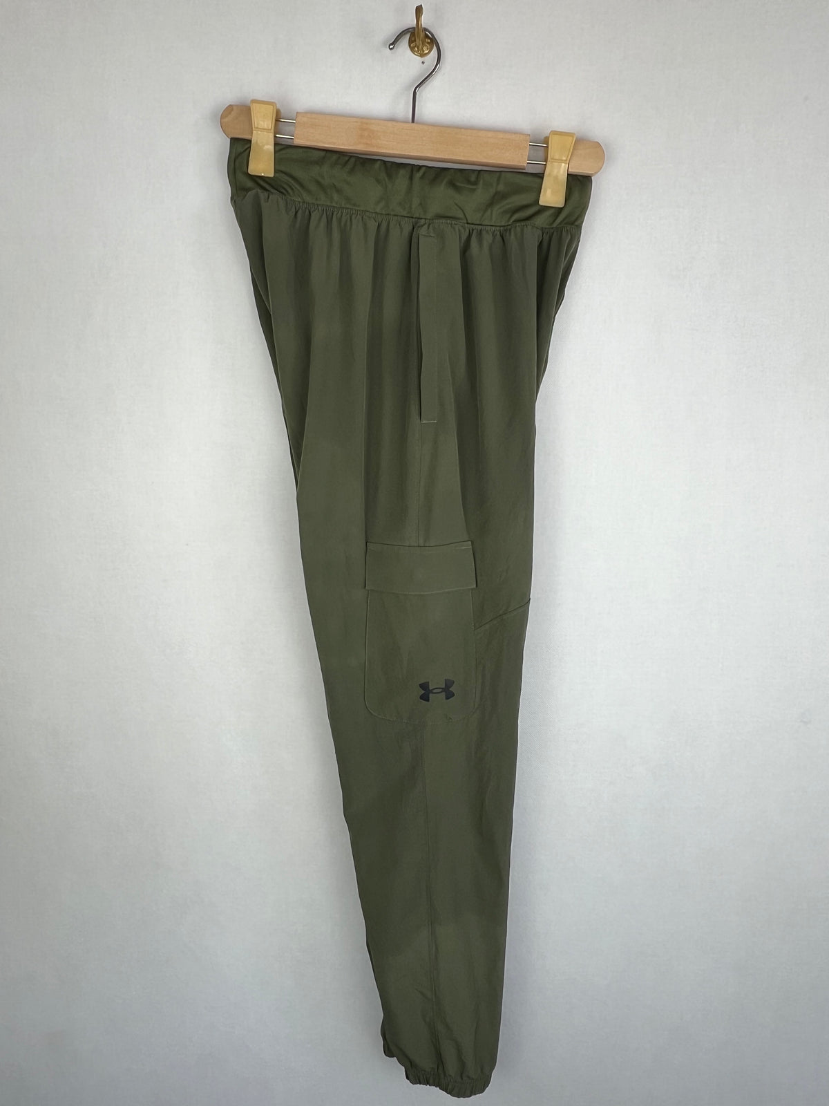 Under Armour Men's Olive Green Stretch Woven Cargo Jogger Pants