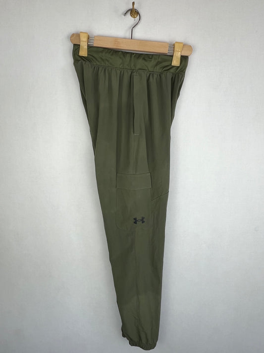 Under Armour Men's Olive Green Stretch Woven Cargo Jogger Pants