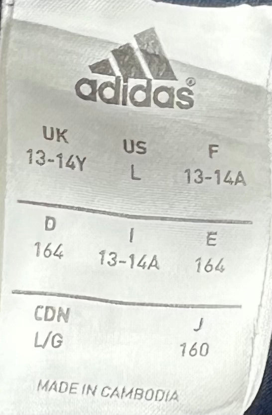 Adidas Navy Blue White 3-Stripes Lower Leg Training Track Pants