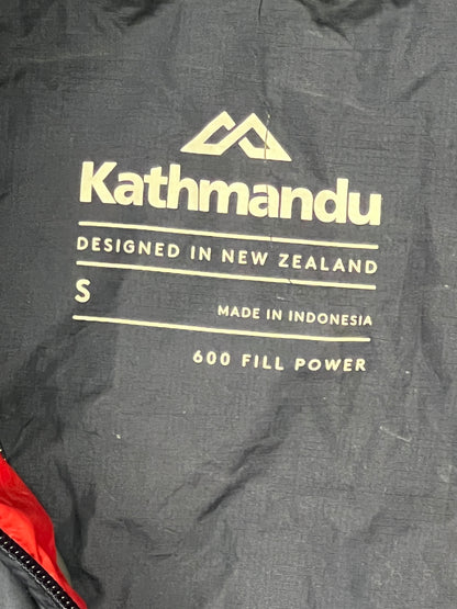 Kathmandu Epiq 600 Fill Hooded Down Jacket – Navy Blue & Red