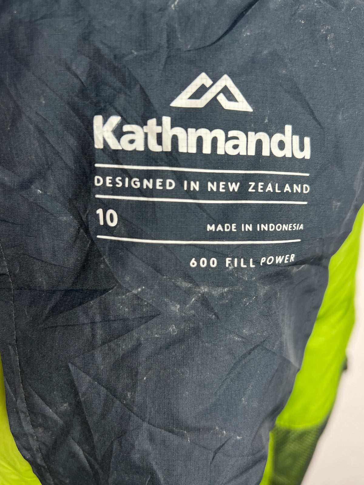 Kathmandu Epiq Pertex Quantum 600 Fill Down Vest – Black & Lime Green