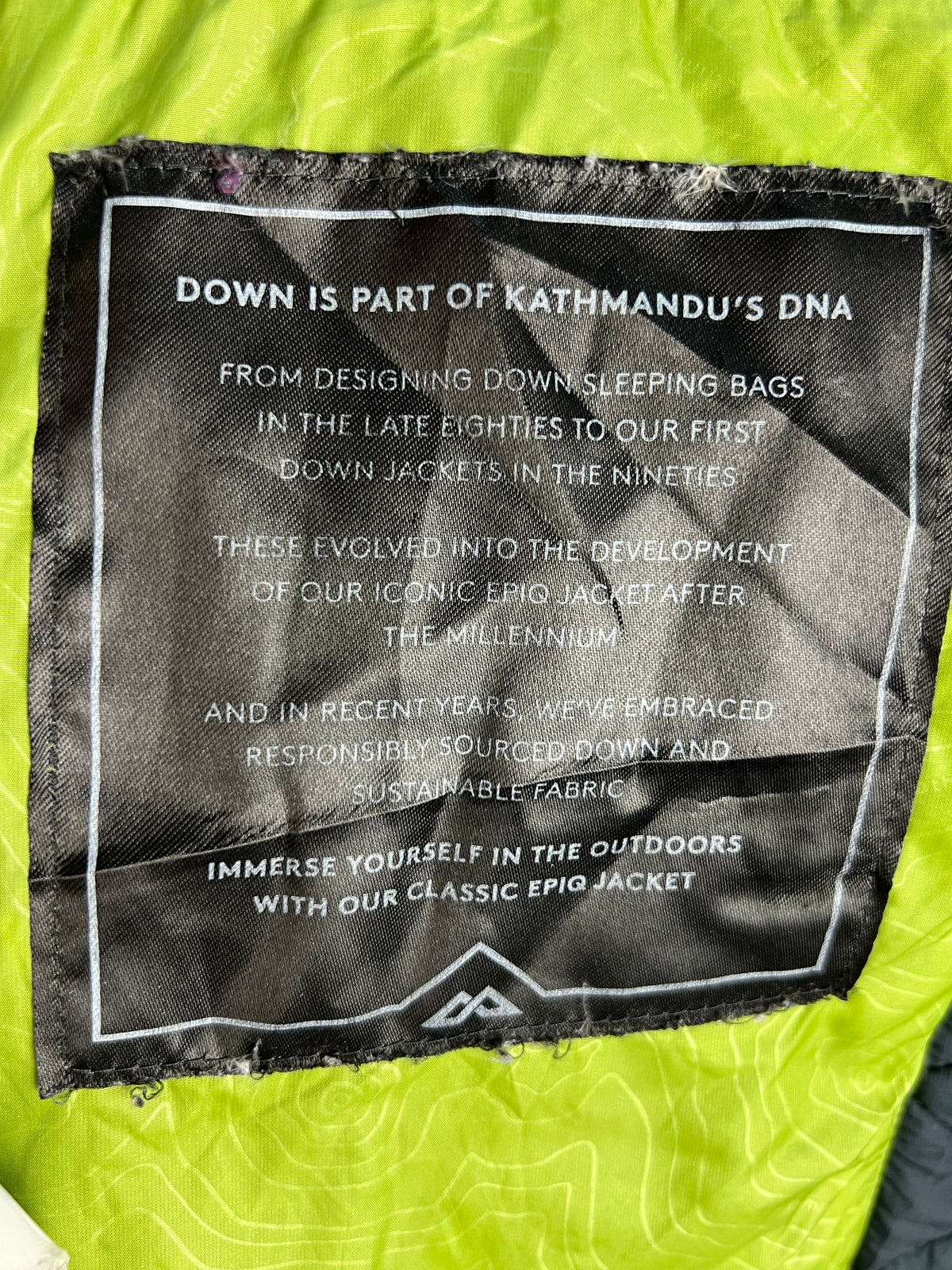 Kathmandu Epiq Pertex Quantum 600 Fill Down Vest – Black & Lime Green