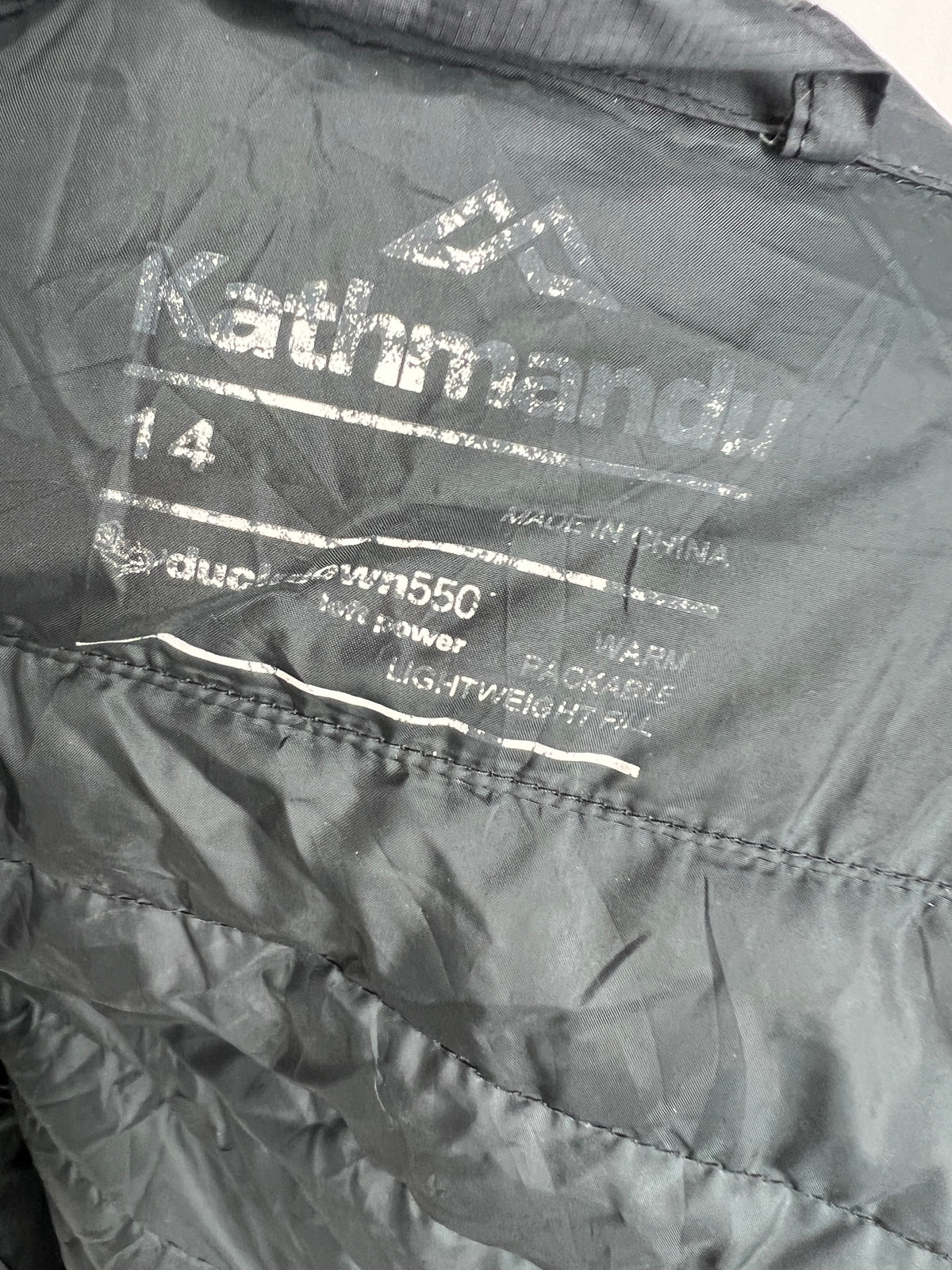 Kathmandu 550 Fill Duck Down Puffer Jacket – All Black