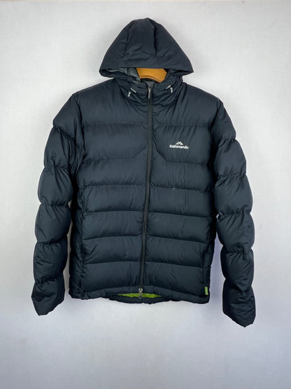 Kathmandu Pertex Classic Eco 550 Fill Duck Down Hooded Jacket – Black & Green