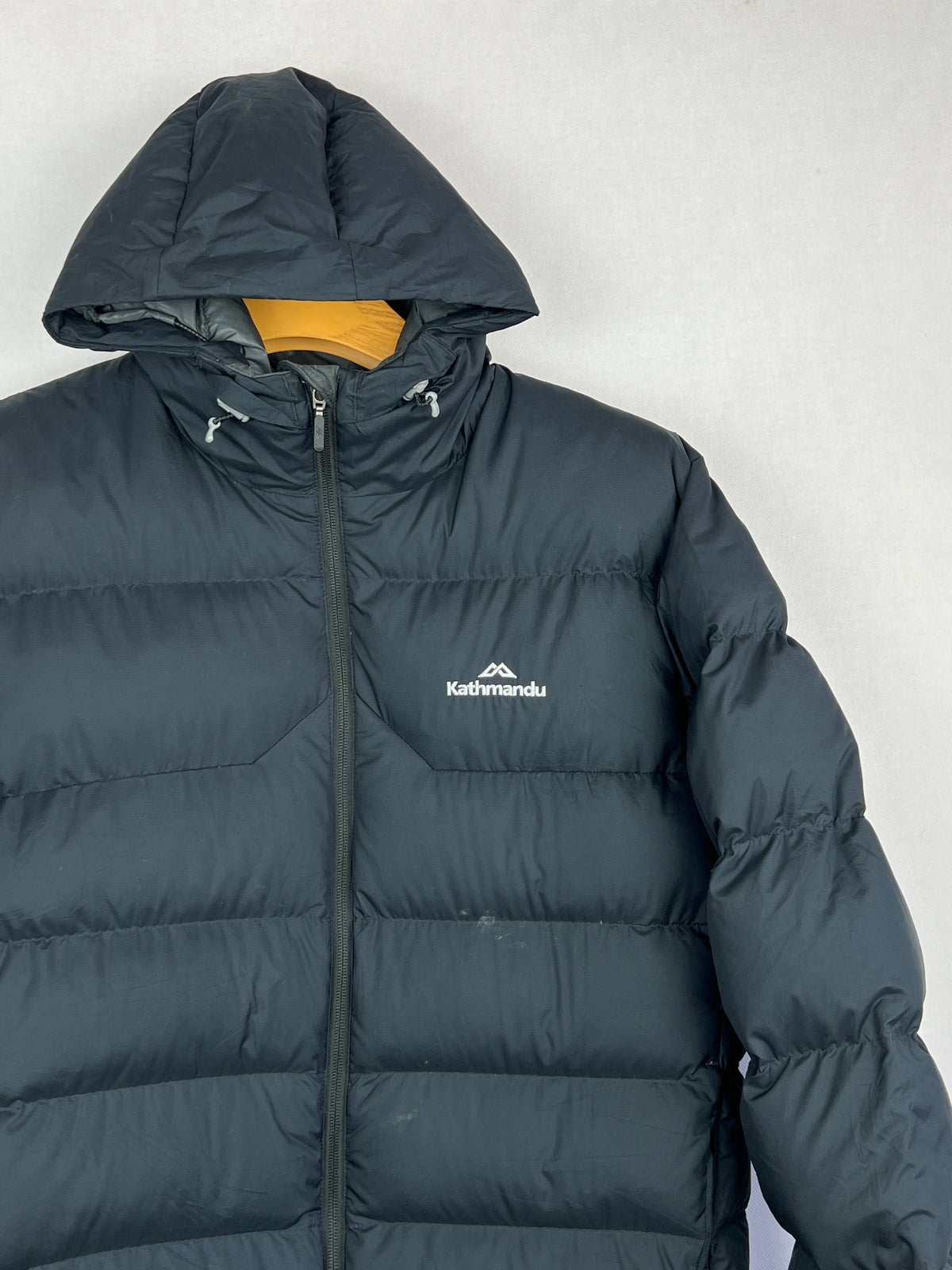Kathmandu Pertex Classic Eco 550 Fill Duck Down Hooded Jacket – Black & Green