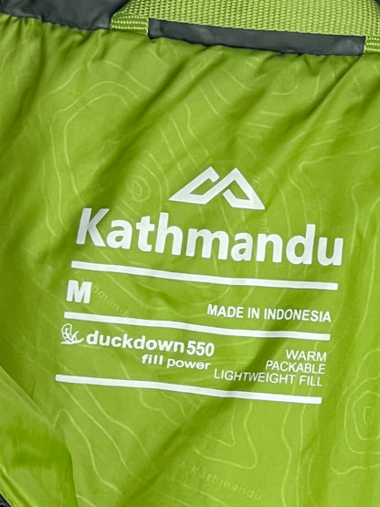 Kathmandu Pertex Classic Eco 550 Fill Duck Down Hooded Jacket – Black & Green