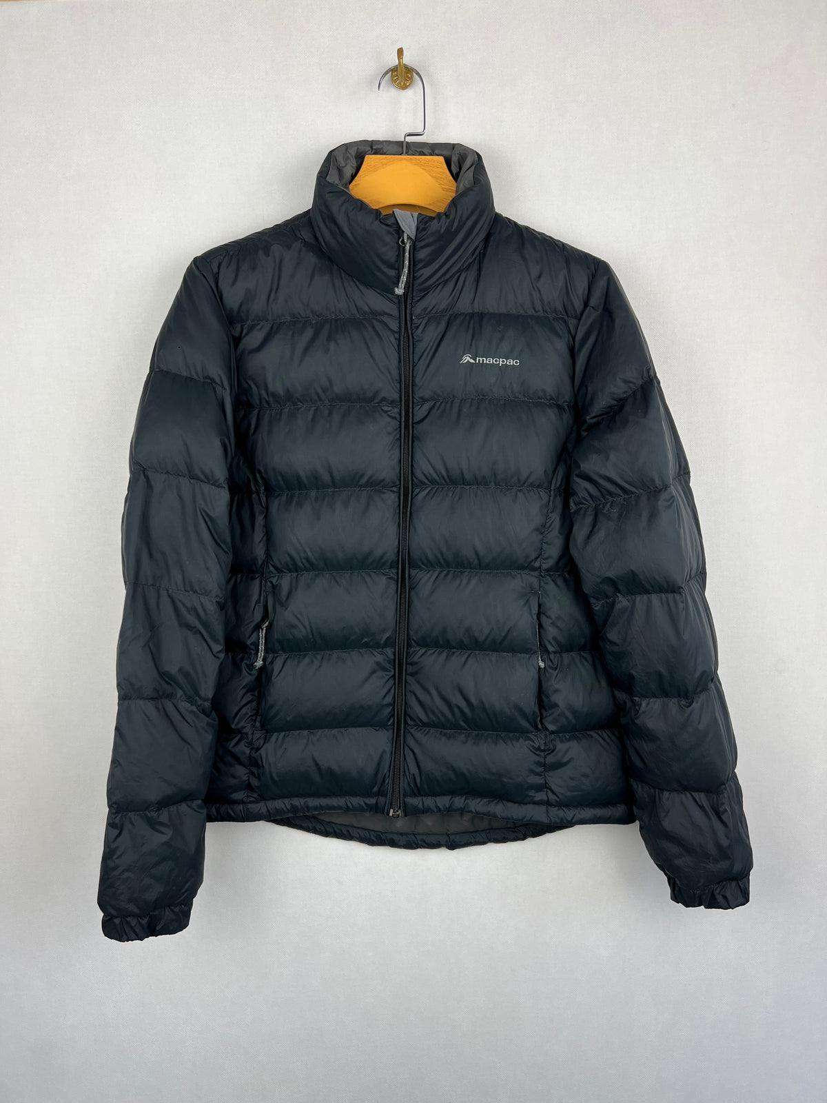 Macpac Duck Down Puffer Jacket – Black & Grey