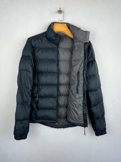 Macpac Duck Down Puffer Jacket – Black & Grey