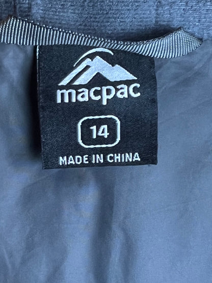 Macpac Duck Down Puffer Jacket – Black & Grey