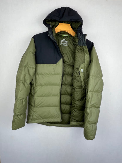 Kathmandu Epiq Hooded Duck Down Jacket – Olive Green & Black