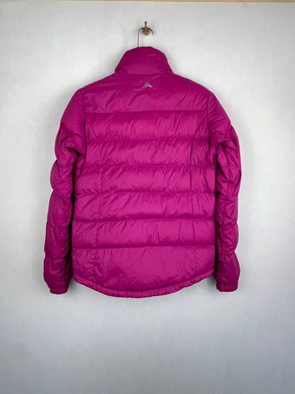 Macpac Duck Down Puffer Jacket – Magenta Pink & Grey