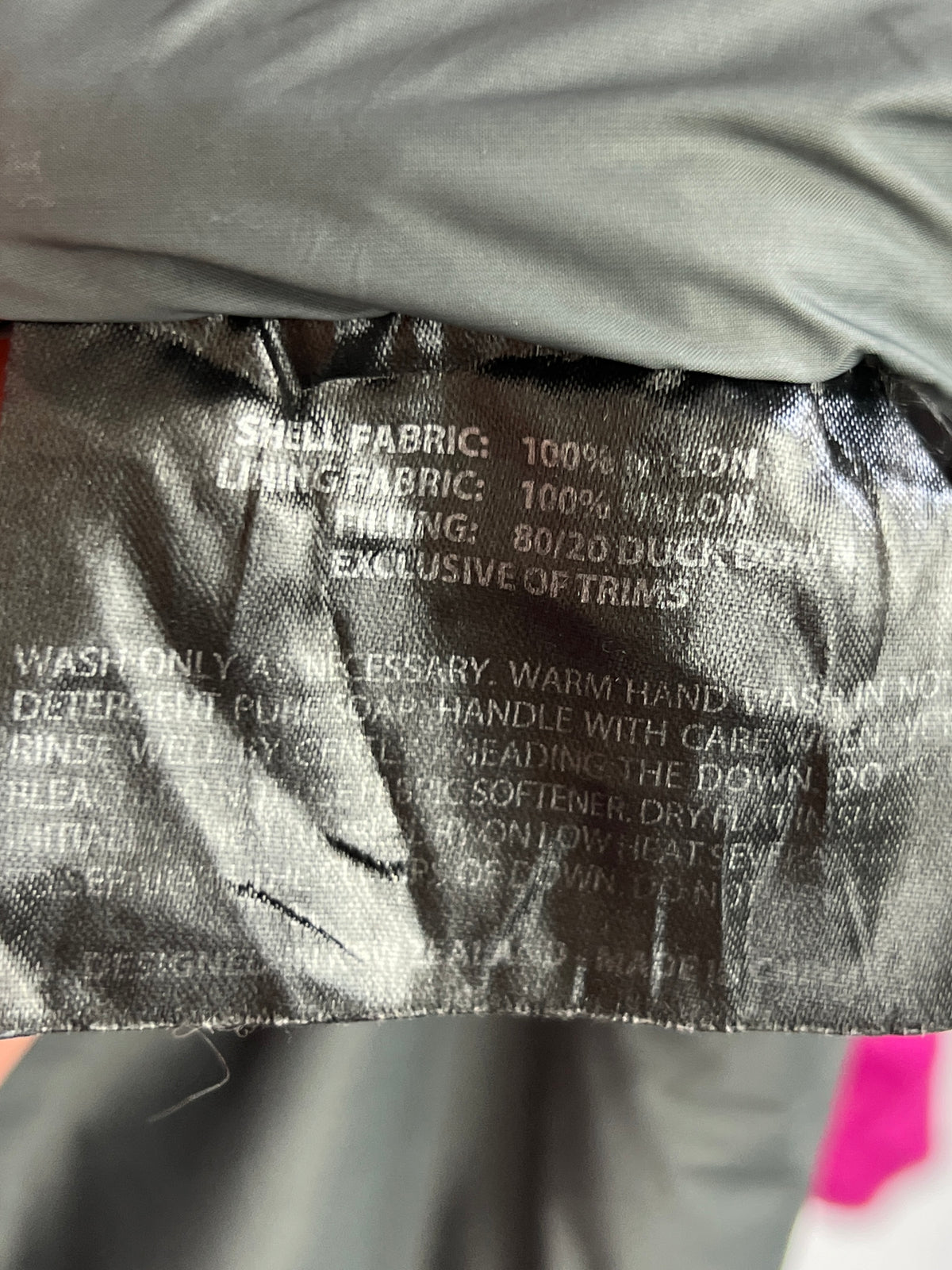 Macpac Duck Down Puffer Jacket – Magenta Pink & Grey