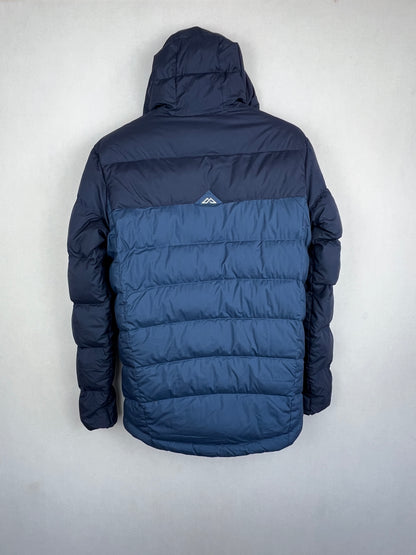 Kathmandu Pertex 550 Fill Duck Down Hooded Jacket – Navy Blue & Grey