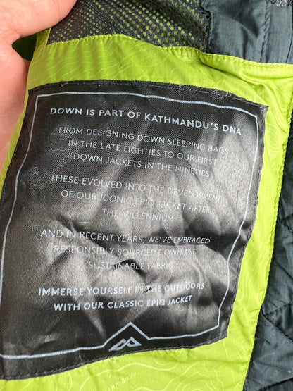 Kathmandu Epiq 600 Fill Down Puffer Vest – Black & Green