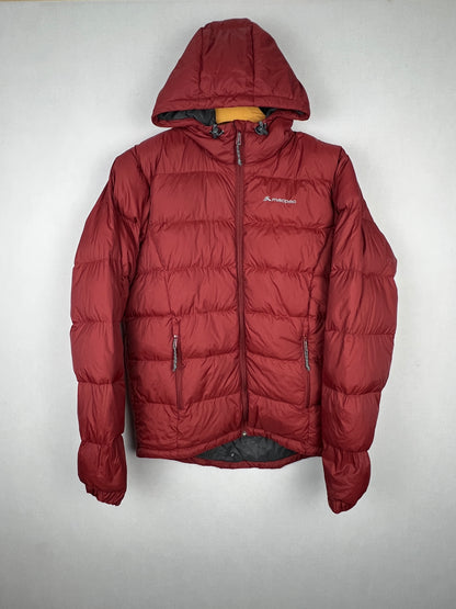 Macpac Halo Hooded Duck Down Jacket V2 – Maroon Red & Grey