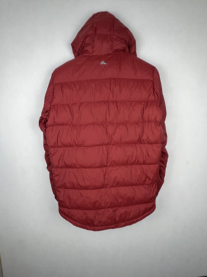 Macpac Halo Hooded Duck Down Jacket V2 – Maroon Red & Grey