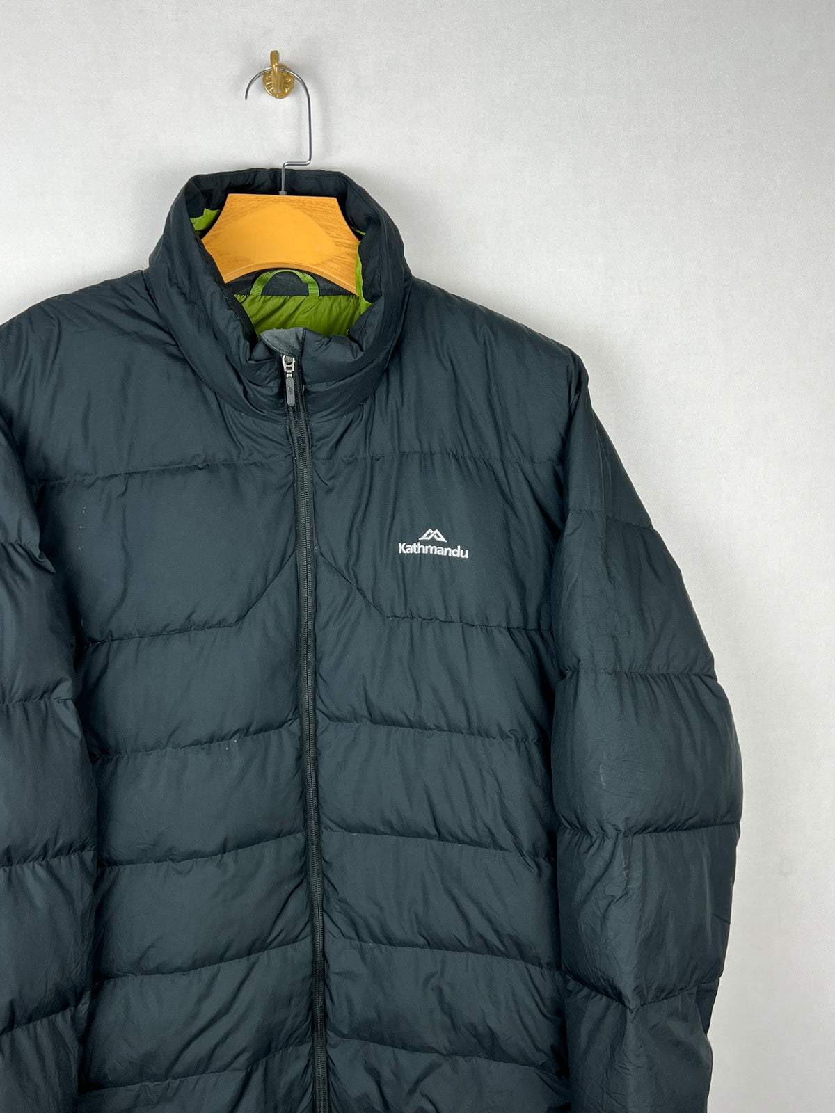 Kathmandu 550 Fill Duck Down Puffer Jacket – Black & Green
