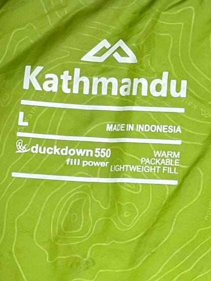 Kathmandu 550 Fill Duck Down Puffer Jacket – Black & Green